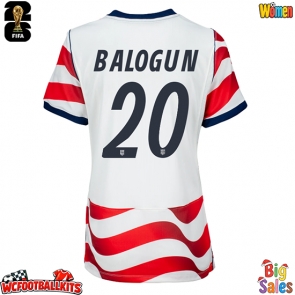 United States Folarin Balogun #20 Replica Home Stadium Shirt for Women World Cup 2026 Short Sleeve